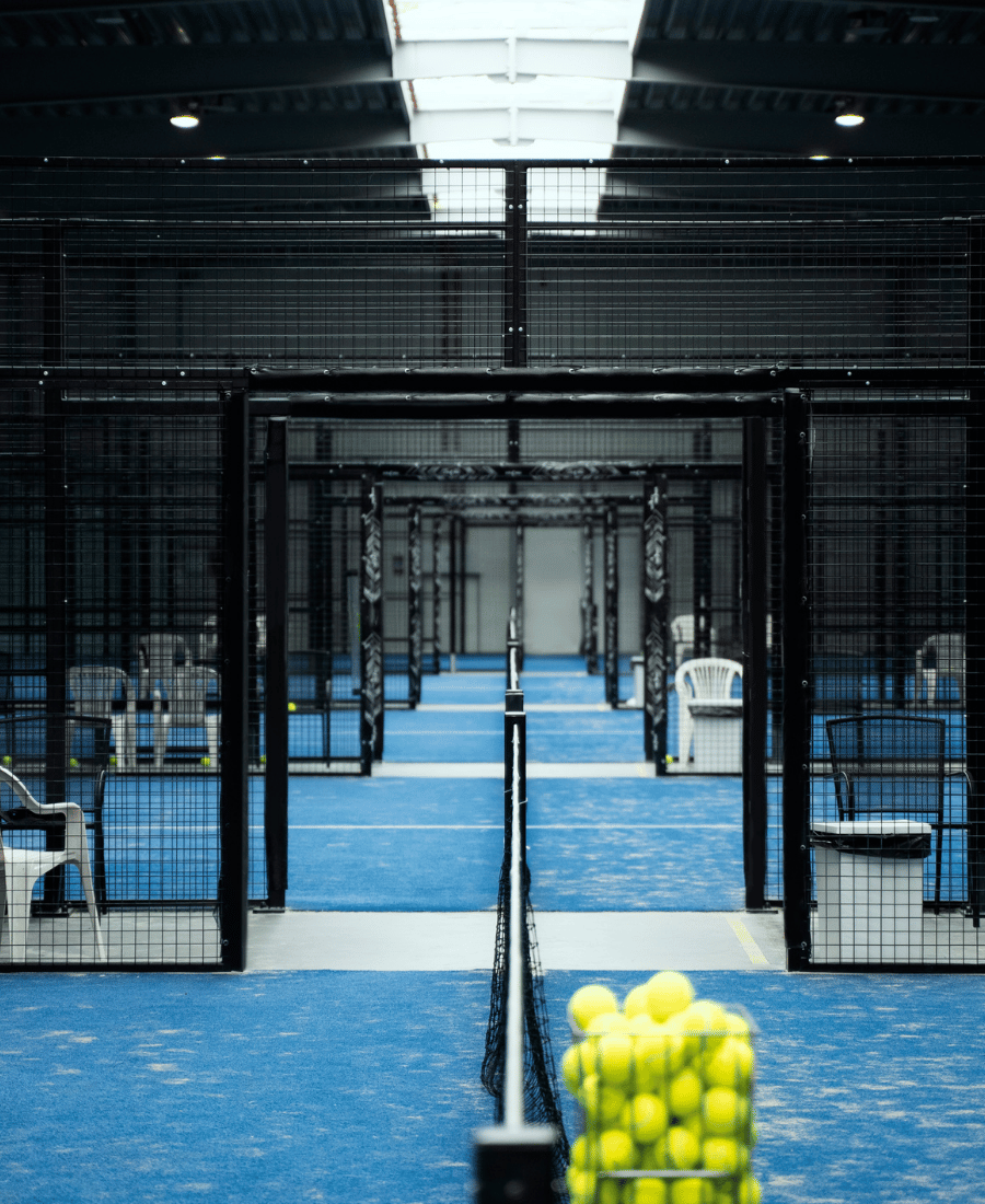 paddle-tennis-field-with-balls-basket